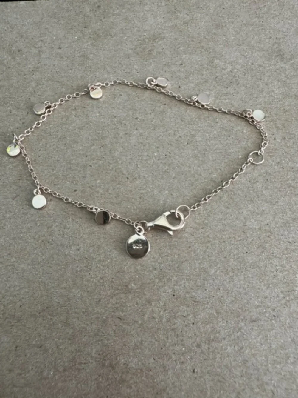 J.Crew 14k gold‑plated dot charm bracelet in rose gold
